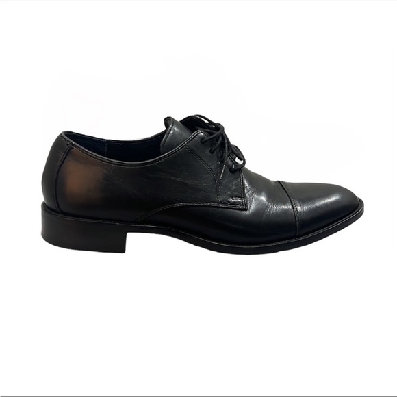 Cole Haan Black Leather Oxfords Size 10 - Picture 3 of 9
